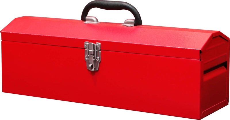 TORIN BIG RED ATB212 Torin 19" Hip Roof Style Portable Steel Tool Box with Metal Latch Closure and Removable Storage Tray, Red - Image 1
